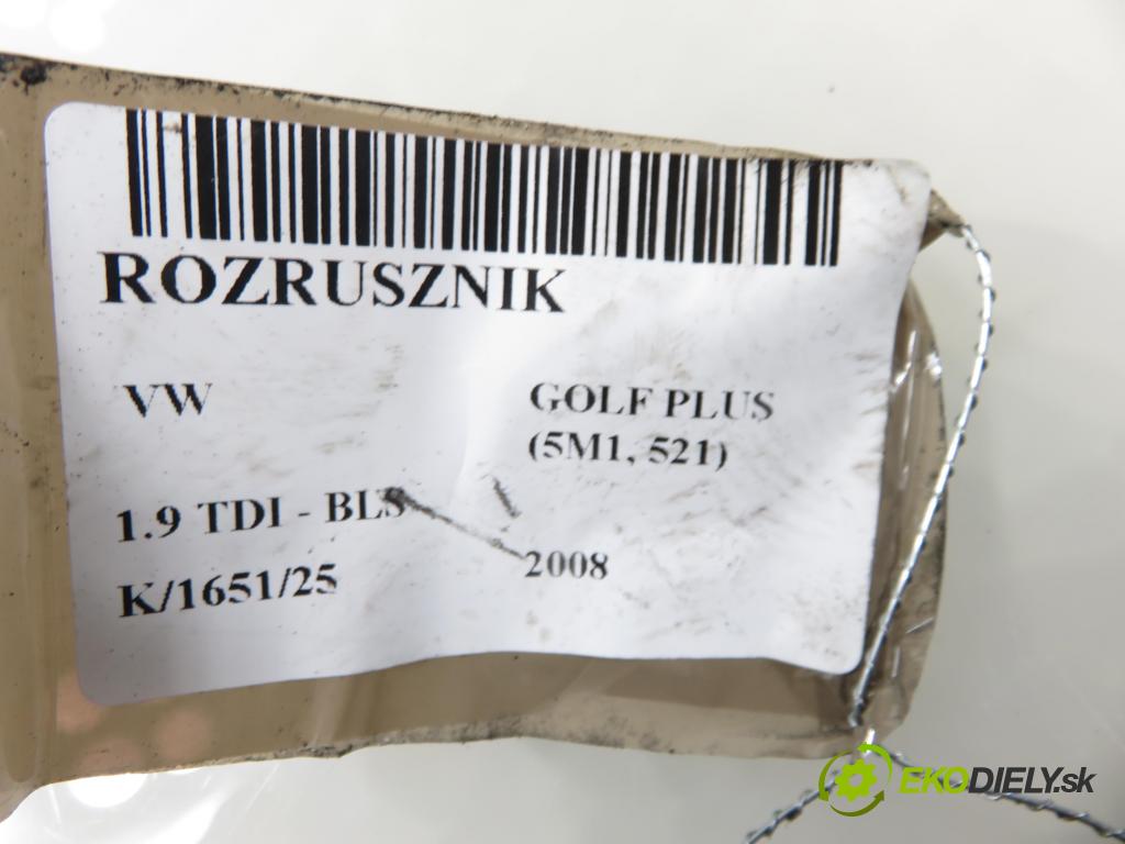 VW GOLF PLUS (5M1, 521) HB 2008 77,00 1.9 TDI - BLS 1896,00 startér 02Z911023H (Startér)
