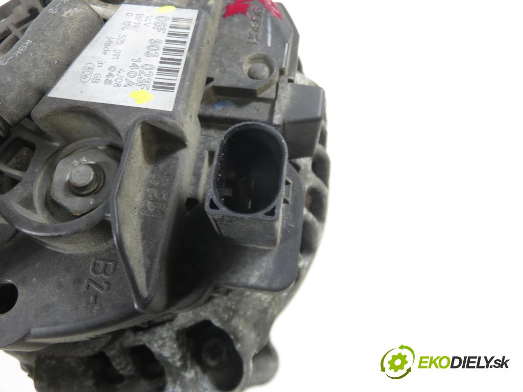 VW GOLF PLUS (5M1, 521) HB 2008 77,00 1.9 TDI - BLS 1896,00 Alternátor 06F903023F (Alternátor)