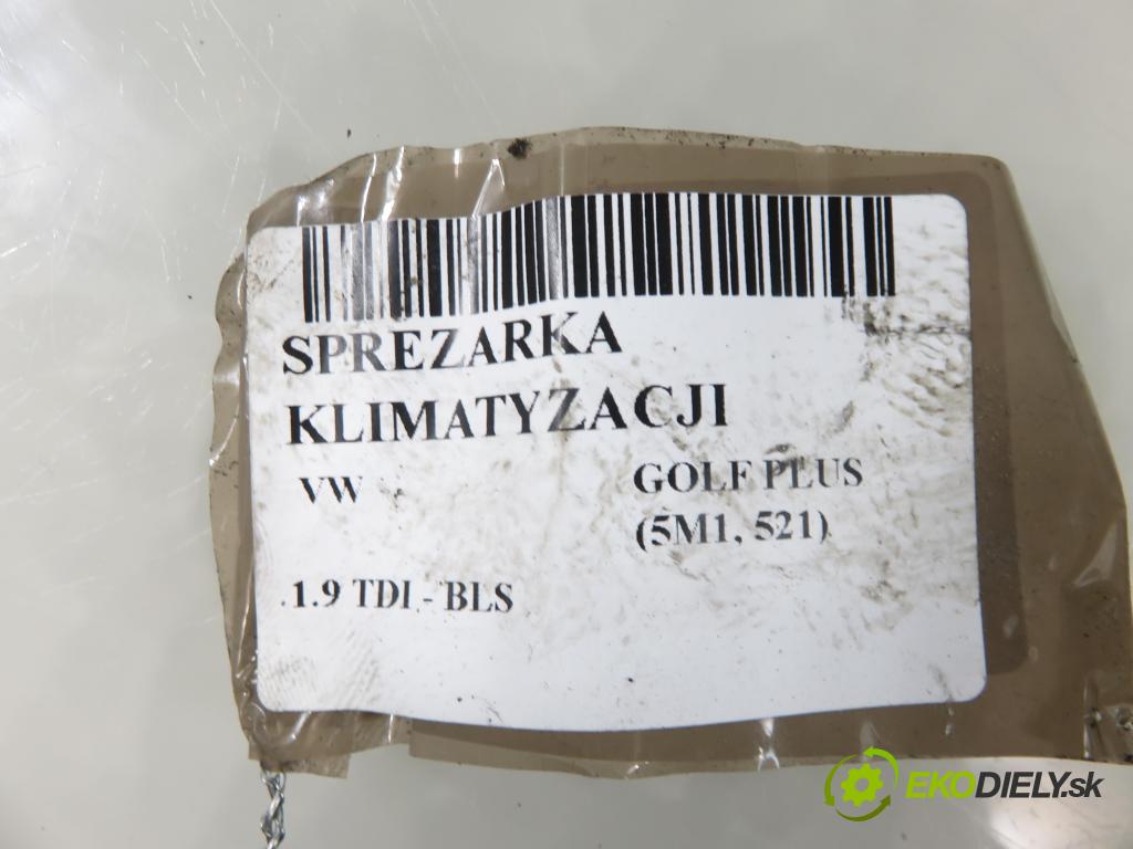 VW GOLF PLUS (5M1, 521) HB 2008 77,00 1.9 TDI - BLS 1896,00 KOMPRESOR: klimatizace 5N0820803A (Kompresor klimatizace)