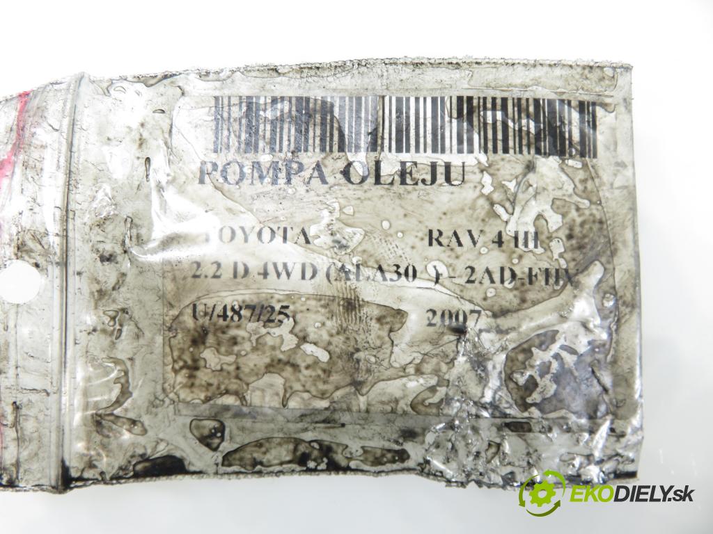TOYOTA RAV 4 III (_A3_) SUV 2007 130,00 2.2 D 4WD 177 - 2AD-FHV 2231,00 Pumpa oleja  (Olejová pumpa)