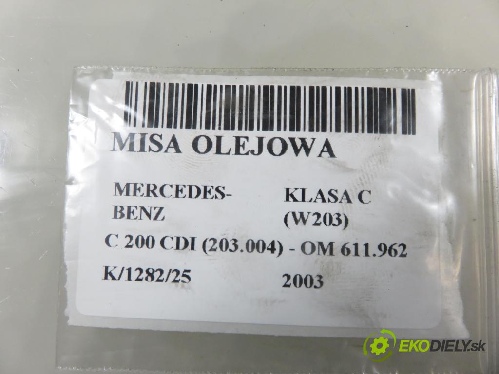 MERCEDES-BENZ KLASA C (W203) SEDAN 2003 85,00 C 200 CDI 116 - OM 611.962 2148,00 Vaňa olejová R6460141002 (Olejová vaňa)