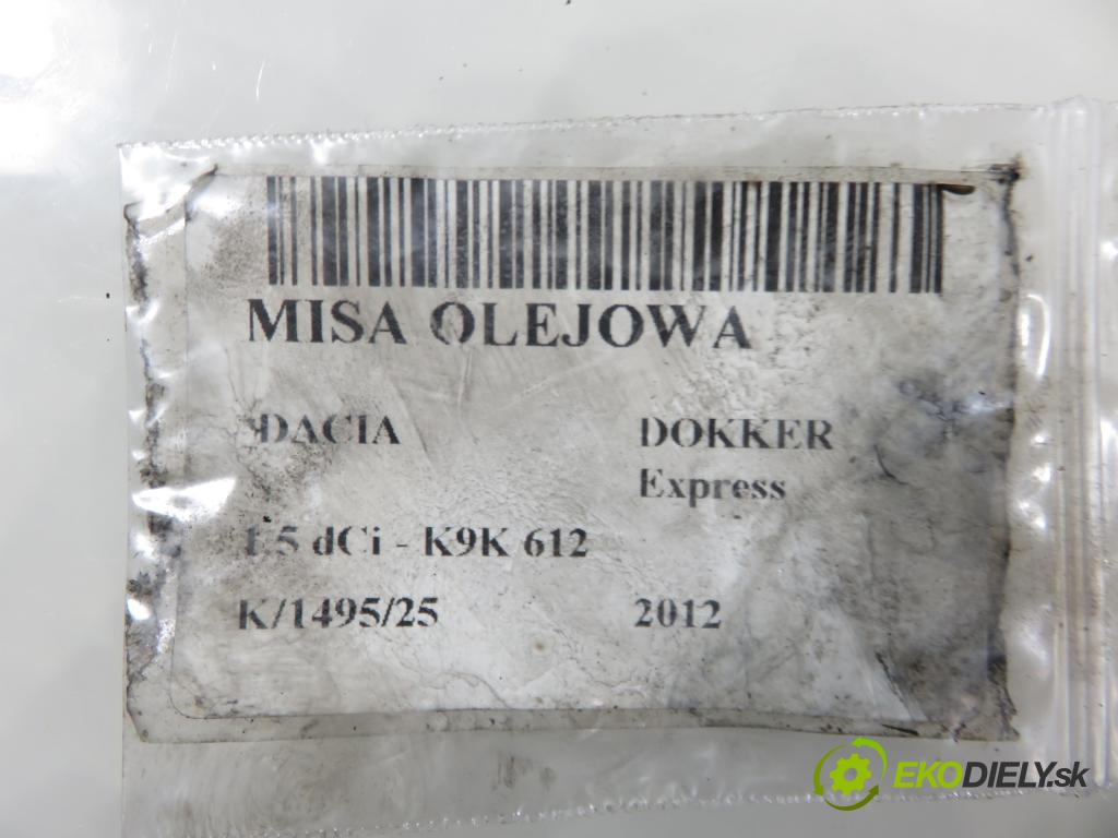 DACIA DOKKER Express FURGON 2012 0,00 1.5 dCi - K9K 612 1461,00 Vaňa olejová 111100396R (Olejová vaňa)