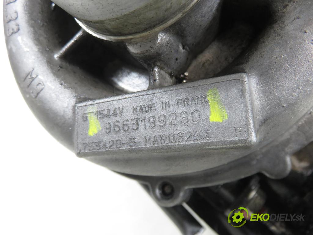 CITROEN C4 I (LC_) HB 2005 80,00 1.6 HDi 109 - 9HZ (DV6TED4) 1560,00 RYCHLONABÍJEČKA: 9663199280 (Kompletní turbodmychadlo)