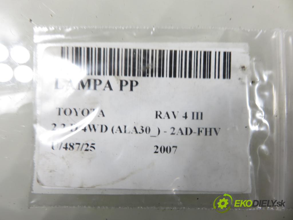 TOYOTA RAV 4 III (_A3_) SUV 2007 130,00 2.2 D 4WD 177 - 2AD-FHV 2231,00 Svetlo PP