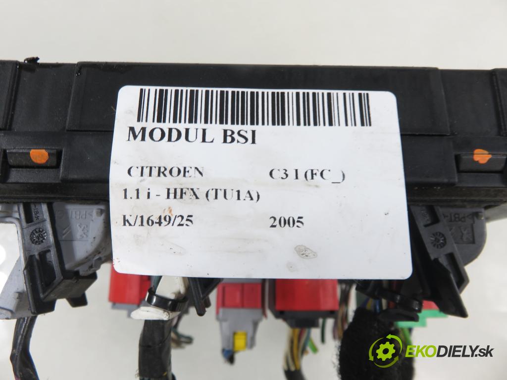 CITROEN C3 I (FC_) HB 2005 44,00 1.1 i - HFX (TU1A) 1124,00 MODUL BSI S118085200L