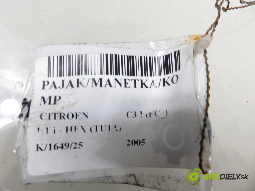 CITROEN C3 I (FC_) HB 2005 44,00 1.1 i - HFX (TU1A) 1124,00 páčka/prepínač 96576767XT