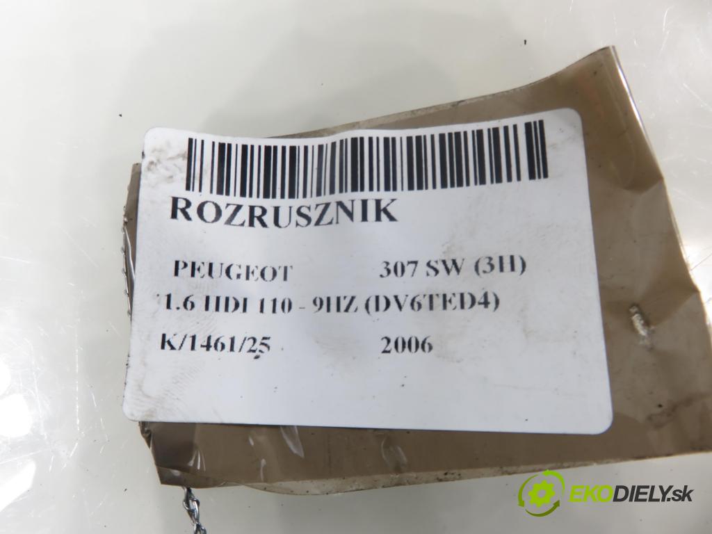 PEUGEOT 307 SW (3H) KOMBI 2006 80,00 1.6 HDI 110 - 9HZ (DV6TED4) 1560,00 startér  (Startér)