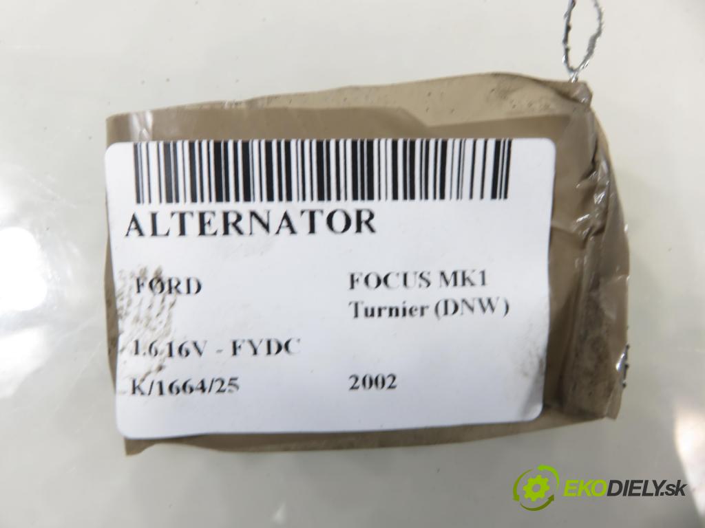 FORD FOCUS Turnier (DNW) KOMBI 2002 74,00 1.6 16V - FYDC 1596,00 Alternátor 98AB10300GK (Alternátor)