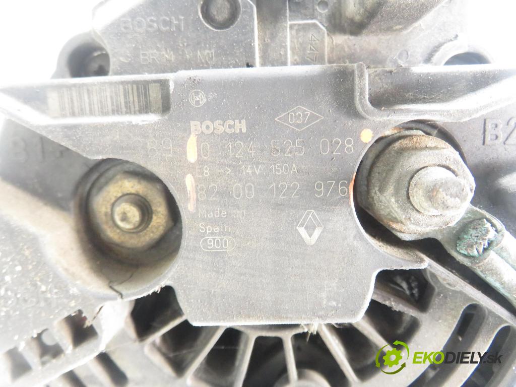 RENAULT MEGANE II (BM0/1_, CM0/1_) HB 2003 74,00 1.5 dCi - K9K 729 1461,00 Alternátor 0124525028 ; 8200122976 (Alternátor)