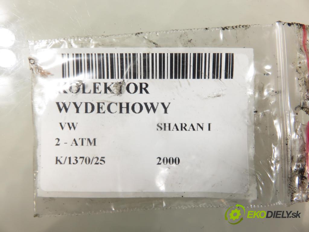 VW SHARAN (7M8, 7M9, 7M6) MINIVAN 2000 85,00 2 - ATM 1984,00 Potrubie VYČERPAT:  (Výfukové potrubie)
