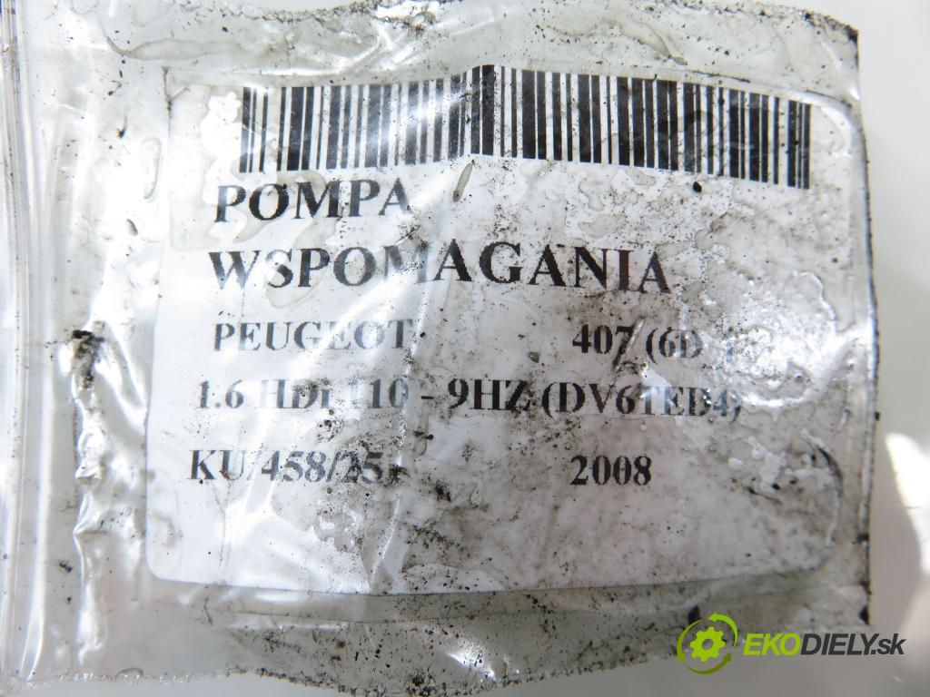 PEUGEOT 407 (6D_) SEDAN 2008 80,00 1.6 HDi 110 - 9HZ (DV6TED4) 1560,00 pumpa servočerpadlo 9658419280 ; 7617955559 (Servočerpadlo)