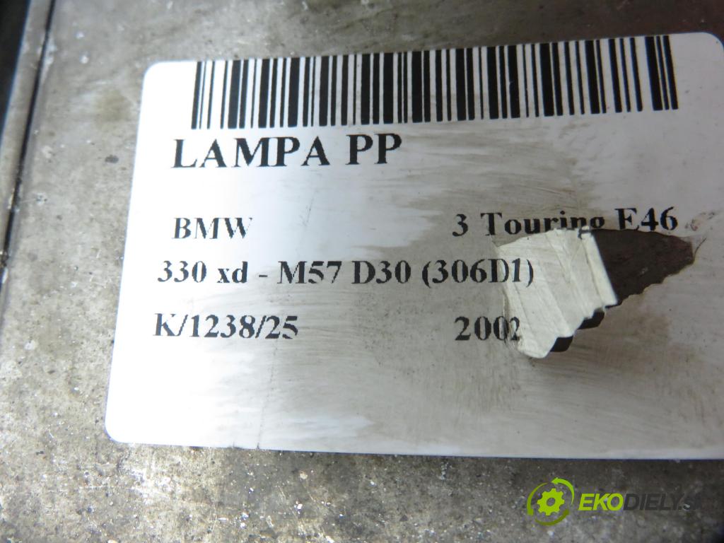 BMW 3 Touring (E46) KOMBI 2002 0,00 330 xd - M57 D30 (306D1) 2926,00 Svetlo PP 6925644
