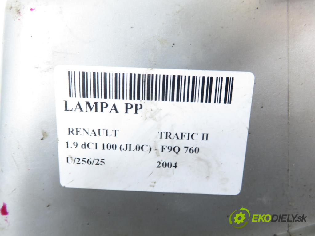 RENAULT TRAFIC II Autobus (JL) BUS 2004 74,00 1.9 dCI 100 (JL0C) - F9Q 760 1870,00 Svetlo PP 91165720