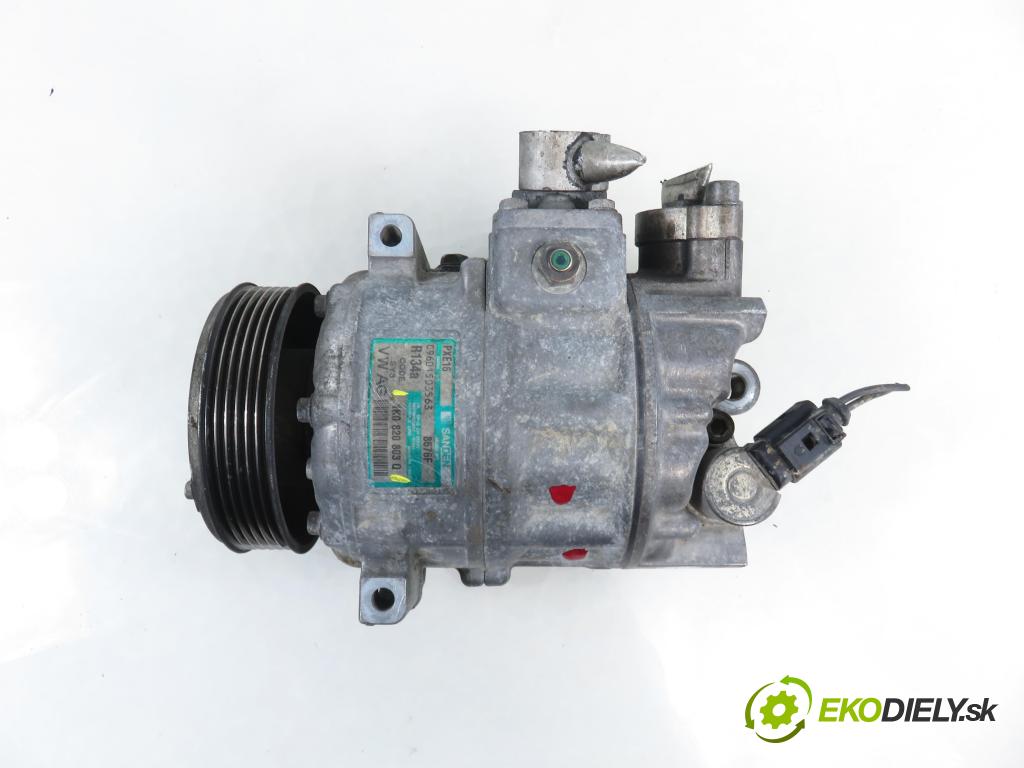 VW PASSAT B6 (3C2) SEDAN 2005 77,00 1.9 TDI PD 105 - BKC 1896,00 KOMPRESOR: klimatizace 1K0820803Q (Kompresor klimatizace)