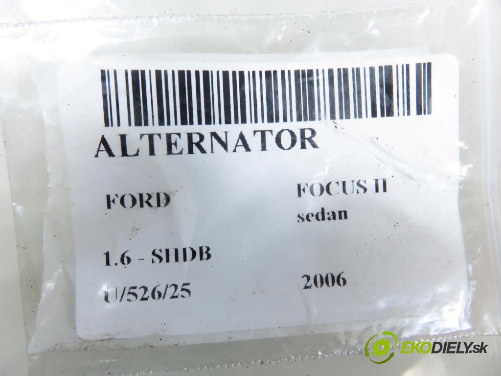 FORD FOCUS II sedan (DB_, FCH, DH) SEDAN 2006 74,00 1.6 - SHDB 1596,00 Alternátor MS1022118354 (Alternátor)