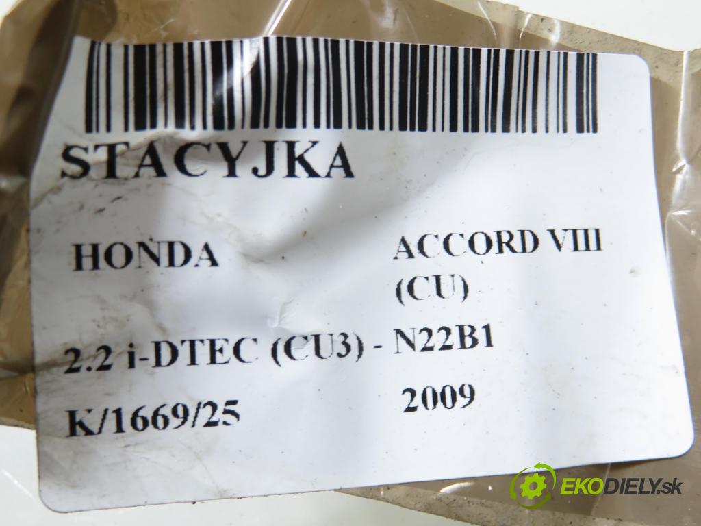HONDA ACCORD VIII (CU) SEDAN 2009 110,00 2.2 i-DTEC (CU3) - N22B1 2199,00 spinačka 39730TL0G0 (Spínacia skrinka)