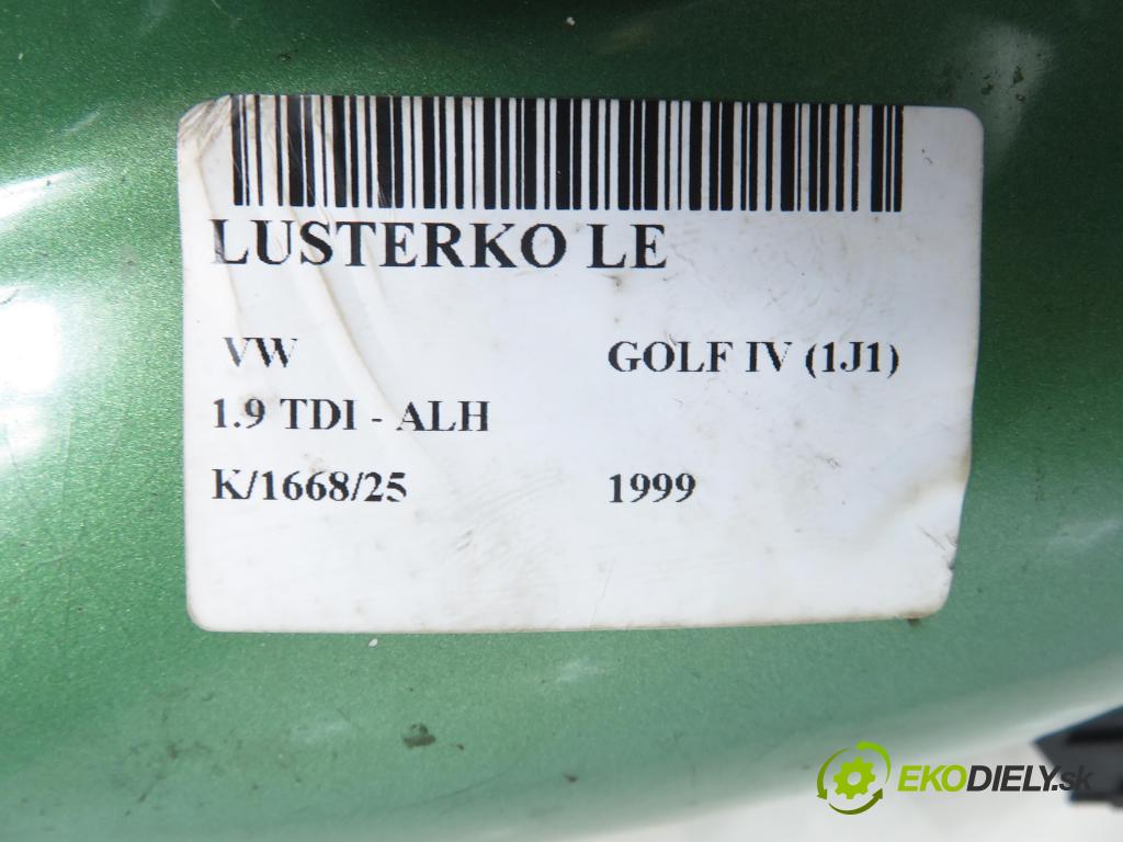 VW GOLF IV (1J1) HB 1999 66,00 1.9 TDI 90 - ALH 1896,00 Spätné zrkadlo LE