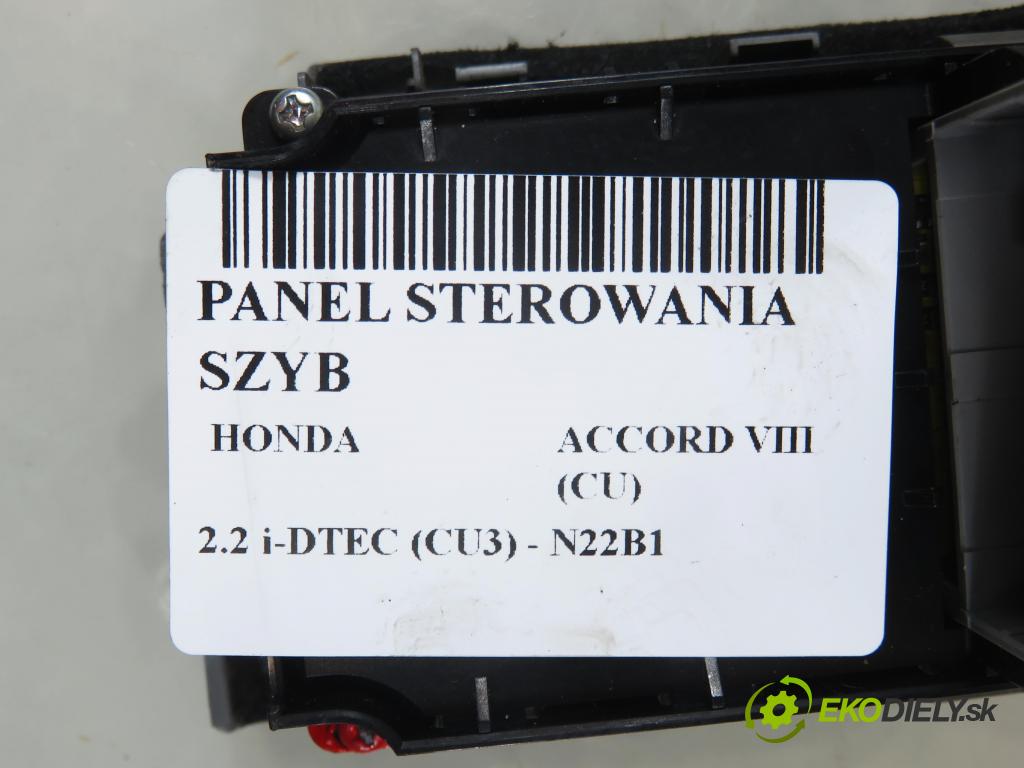 HONDA ACCORD VIII (CU) SEDAN 2009 110,00 2.2 i-DTEC (CU3) - N22B1 2199,00 Panel ovládania okien 35750TL0G11M1