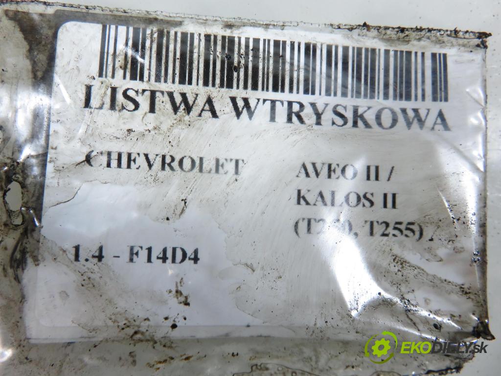 CHEVROLET AVEO / KALOS liftback (T250, T255) HB 2008 74,00 1.4 - 101  F14D4 1399,00 Lišta vstrekovacia 25380933 ; 96475741 (Vstrekovacia lišta)