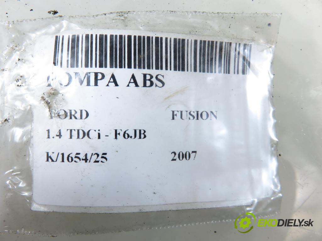 FORD FUSION (JU_) HB 2007 50,00 1.4 TDCi - F6JB 1399,00 Pumpa ABS 10020701154 ; 4S612M110DA (Pumpa ABS)