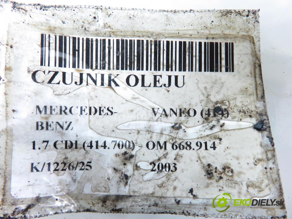 MERCEDES-BENZ VANEO (414) MINIVAN 2003 67,00 1.7 CDI (414.700) - OM 668.914 1689,00 Snímač oleja 0041535428
