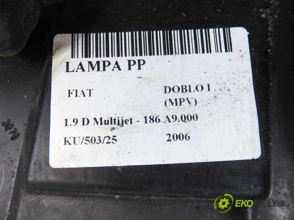 FIAT DOBLO nadwozie wielkoprzestrzenne (MPV) (119_, 223_) KOMBIVAN 2006 88,00 1.9 D Multijet - 186 A9.000 1910,00 Svetlo PP 51755054