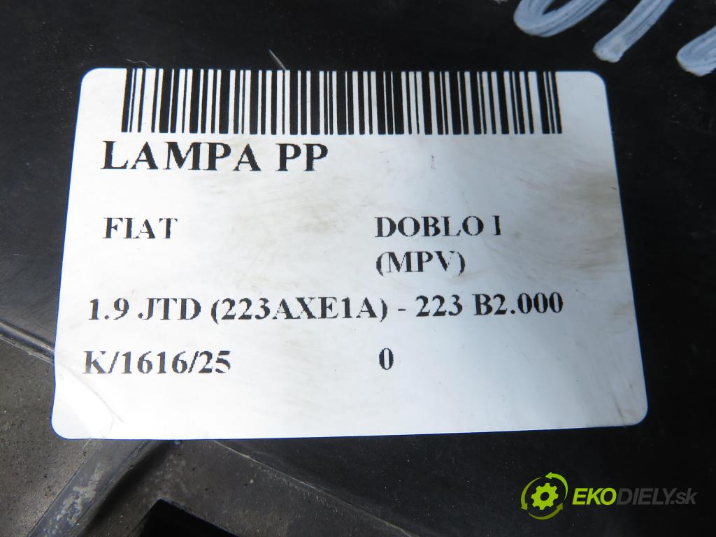 FIAT DOBLO nadwozie wielkoprzestrzenne (MPV) (119_, 223_) KOMBIVAN 2003 74,00 1.9 JTD (223AXE1A) - 223 B2.000 1910,00 Svetlo PP 46807769