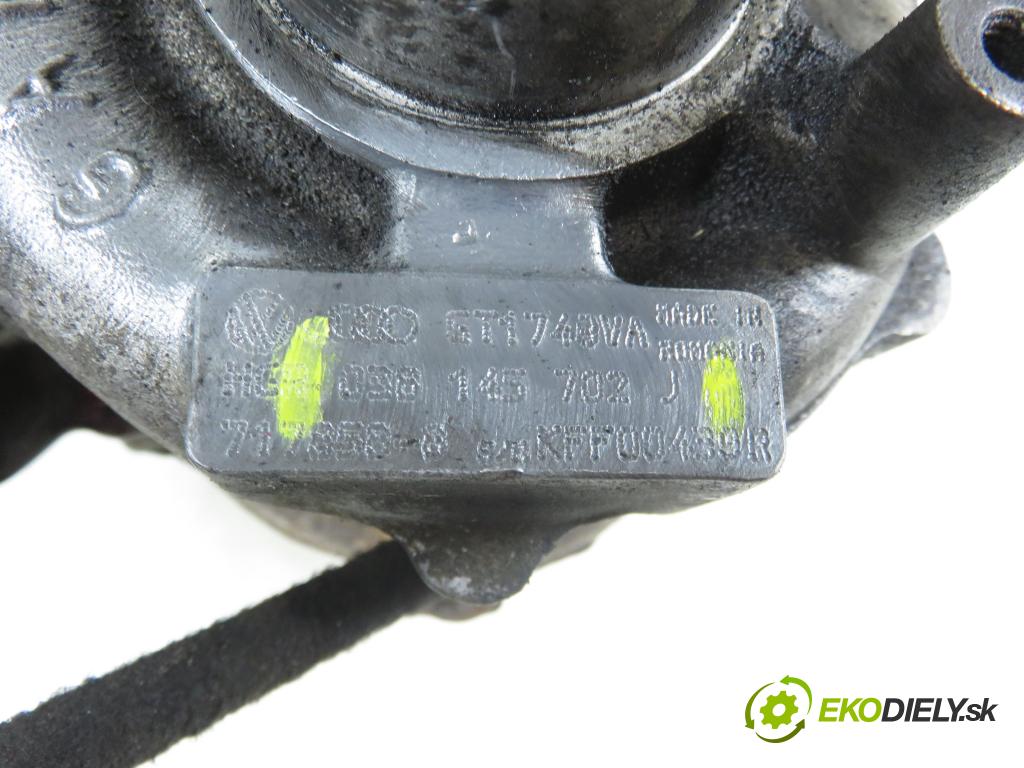 VW PASSAT B5.5 Variant (3B6) KOMBI 2001 96,00 1.9 TDI - AWX 1896,00 RYCHLONABÍJEČKA: 038145702J (Kompletní turbodmychadlo)