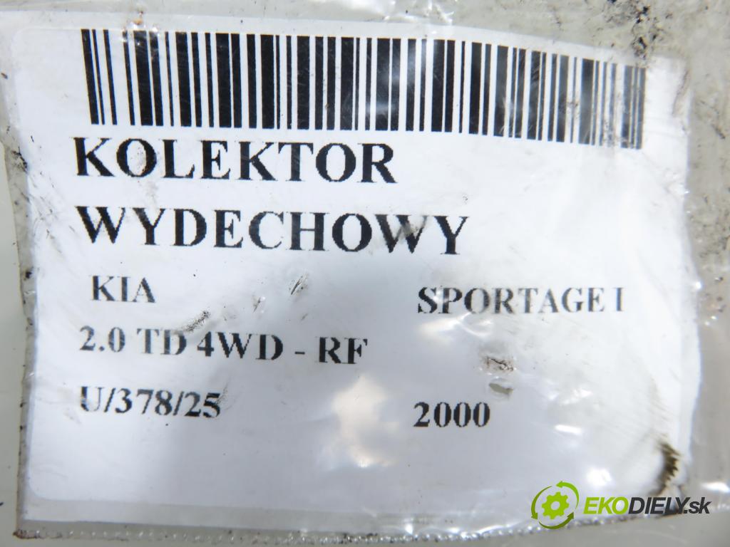 KIA SPORTAGE (K00) TERENOWY 2000 61,00 2.0 TD 4WD 83 - RF 1998,00 Potrubie VYČERPAT:  (Výfukové potrubie)