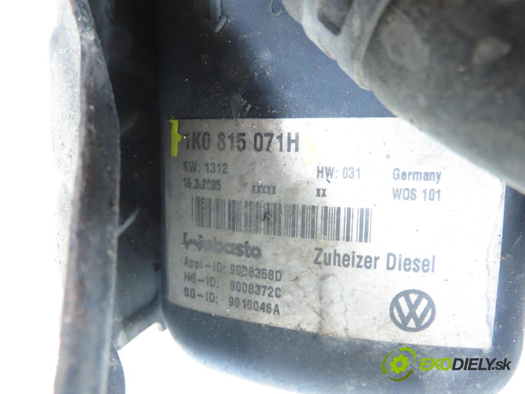 VW PASSAT B6 (3C2) SEDAN 2005 77,00 1.9 TDI PD 105 - BKC 1896,00 Webasto 1K0815071H (Webasto (nezávislé topení))