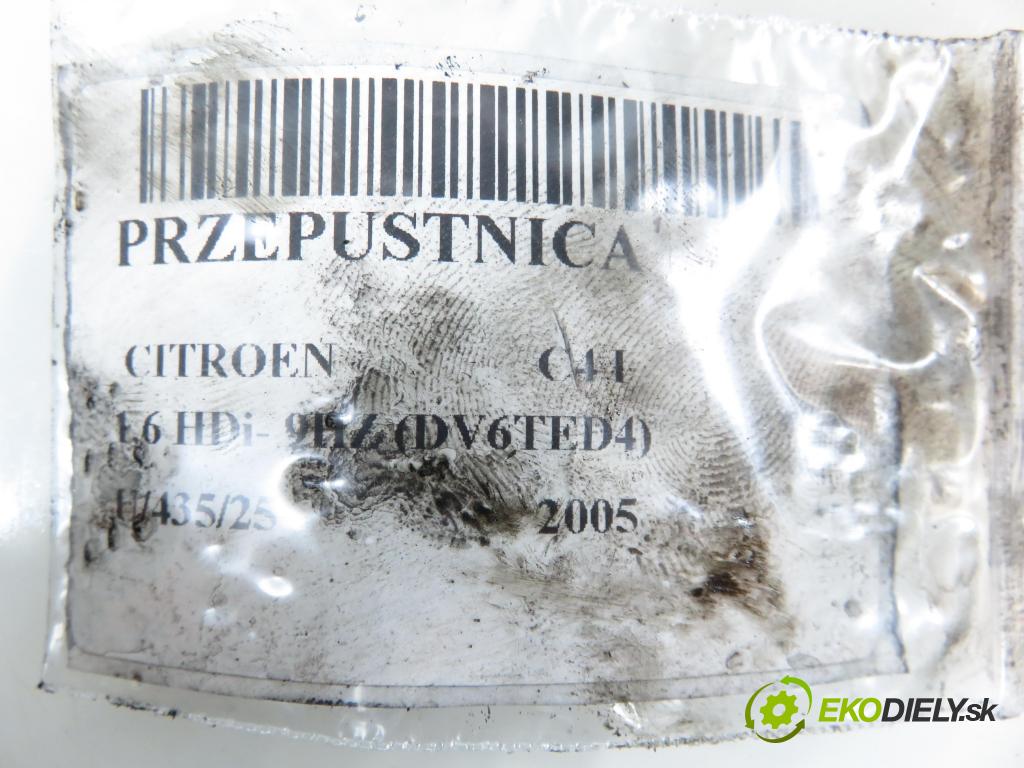 CITROEN C4 I (LC_) HB 2005 80,00 1.6 HDi 109 - 9HZ (DV6TED4) 1560,00 Škrtiaca klapka 9686487280 (Škrtiaca klapka)