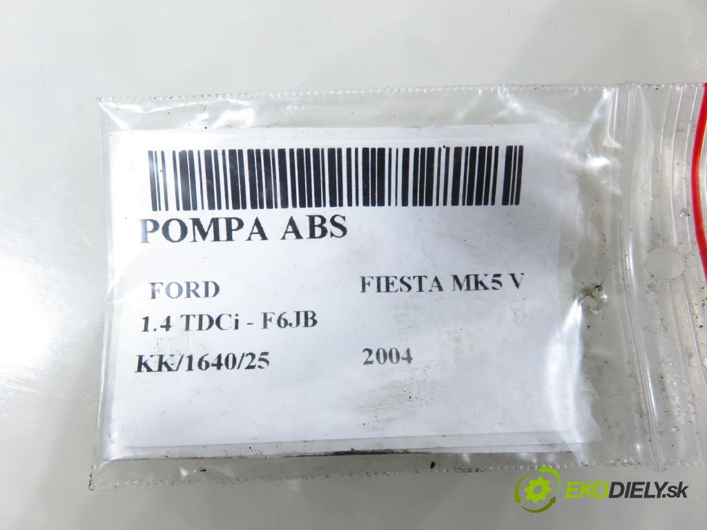 FORD FIESTA V (JH_, JD_) HB 2004 50,00 1.4 TDCi 68 - F6JB 1399,00 Pumpa ABS 10096001063 ; 2S612M110CE (Pumpa ABS)
