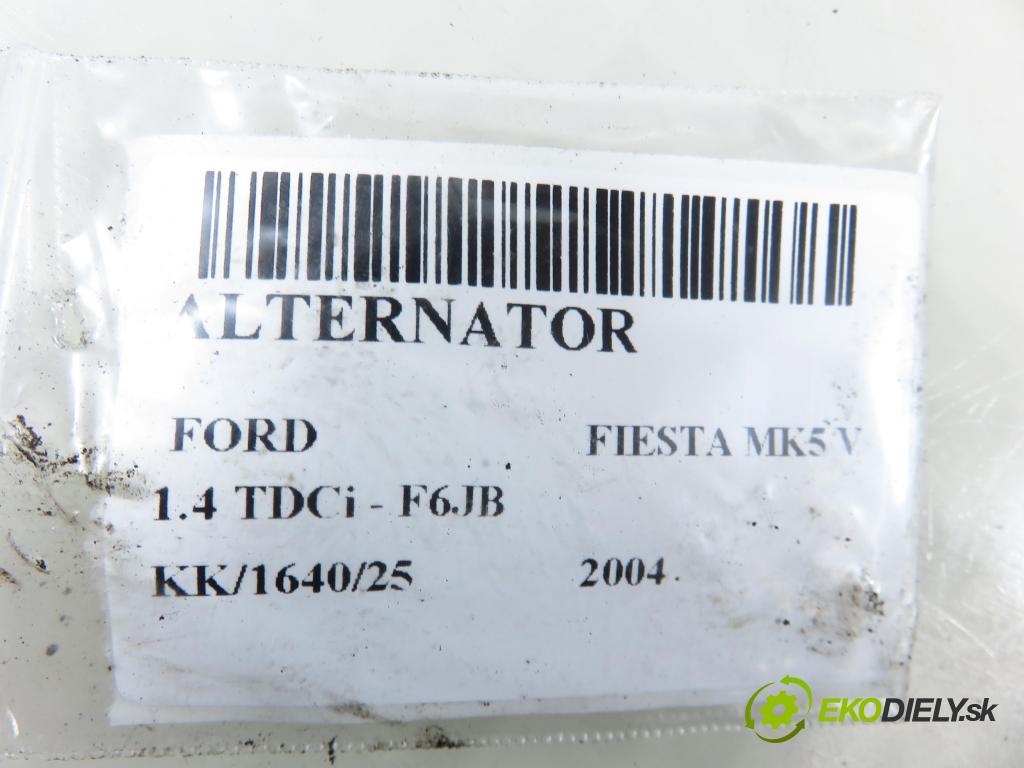 FORD FIESTA V (JH_, JD_) HB 2004 50,00 1.4 TDCi - F6JB 1399,00 Alternátor 9643001680 (Alternátor)