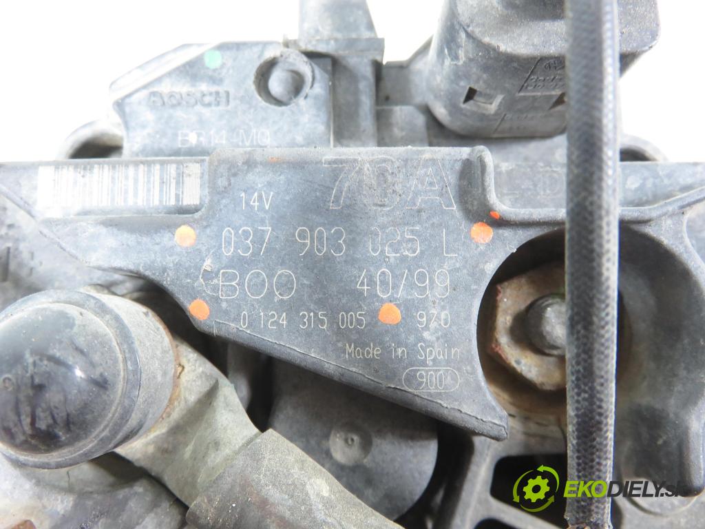 VW POLO (6N2) HB 2000 37,00 1.0 MPI 50 - AUC 999,00 Alternátor 038903025L ; 0124315005 (Alternátor)
