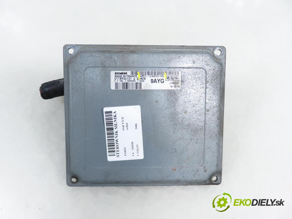 FORD FOCUS II sedan (DB_, FCH, DH) SEDAN 2006 74,00 1.6 - SHDB 1596,00 Riadiaca jednotka Motor 4M5112A650HG ; S118325001