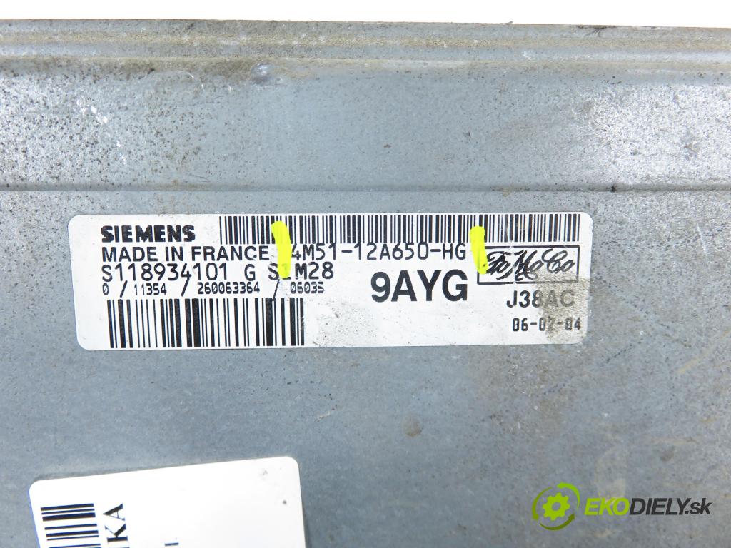 FORD FOCUS II sedan (DB_, FCH, DH) SEDAN 2006 74,00 1.6 - SHDB 1596,00 Riadiaca jednotka Motor 4M5112A650HG ; S118325001
