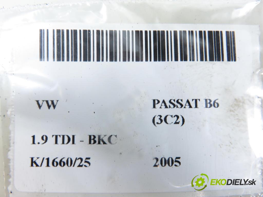 VW PASSAT B6 (3C2) SEDAN 2005 77,00 1.9 TDI PD 105 - BKC 1896,00 VENTIL magnetický 3C0906625