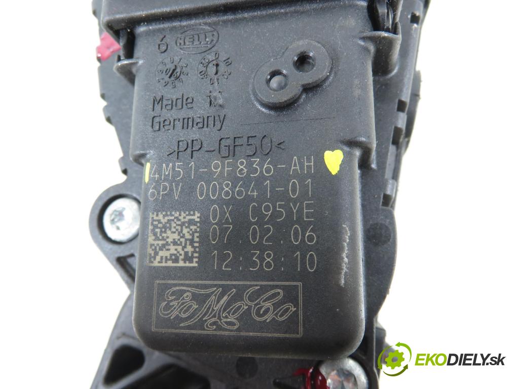 FORD FOCUS II sedan (DB_, FCH, DH) SEDAN 2006 74,00 1.6 - SHDB 1596,00 Potenciometer plynu 4M519F836AH (Potenciometer plynového pedálu)