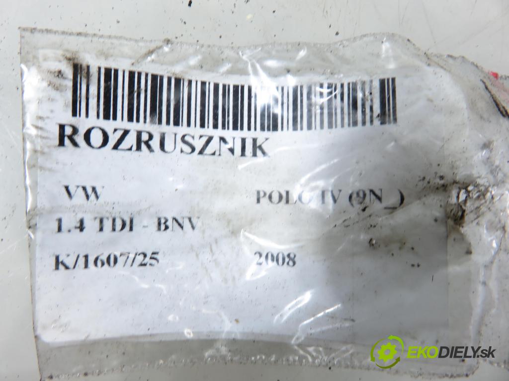 VW POLO (9N_) HB 2008 59,00 1.4 TDI - BNV 1422,00 startér 02Z911023H ; TS18E1 (Startér)