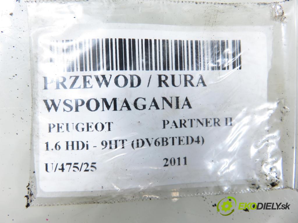 PEUGEOT PARTNER Skrzynia FURGON 2011 55,00 1.6 HDi - 9HT (DV6BTED4) 1560,00 rúrka / Rúra servočerpadlo