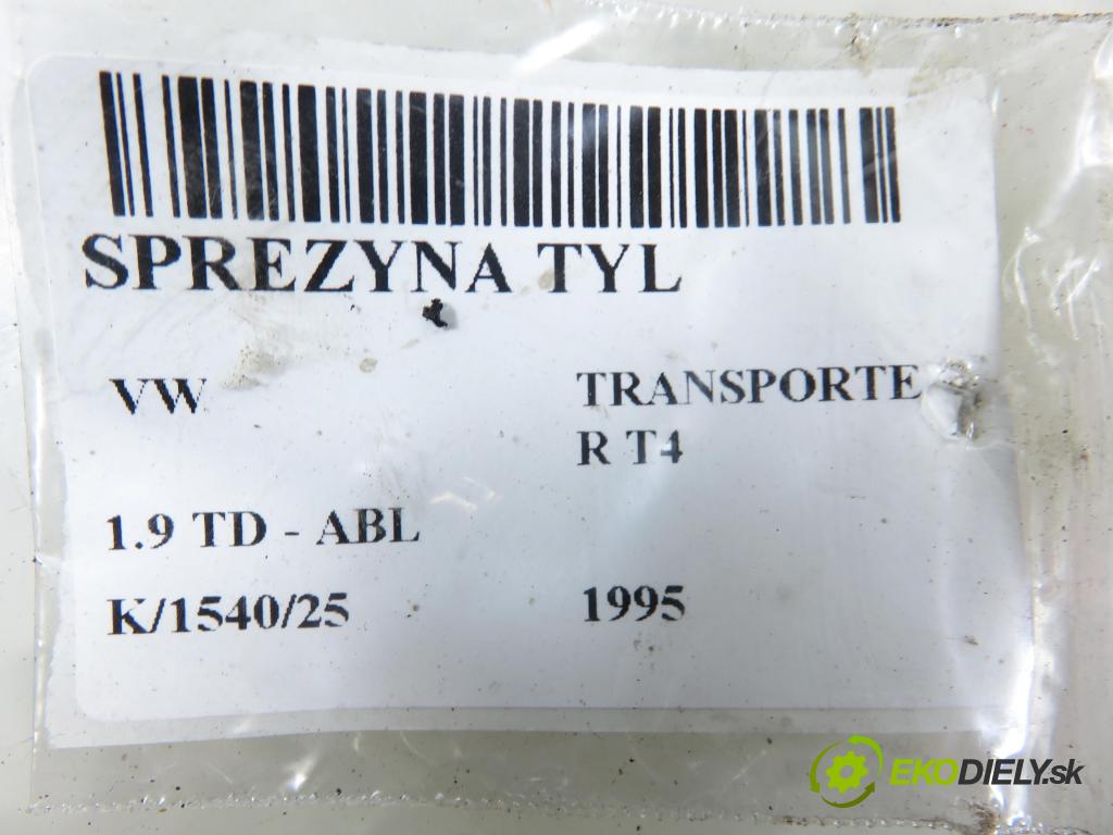 VW TRANSPORTER IV Autobus (70XB, 70XC, 7DB, 7DW, 7DK) BUS 1995 50,00 1.9 TD - ABL 1896,00 Pružina zadné