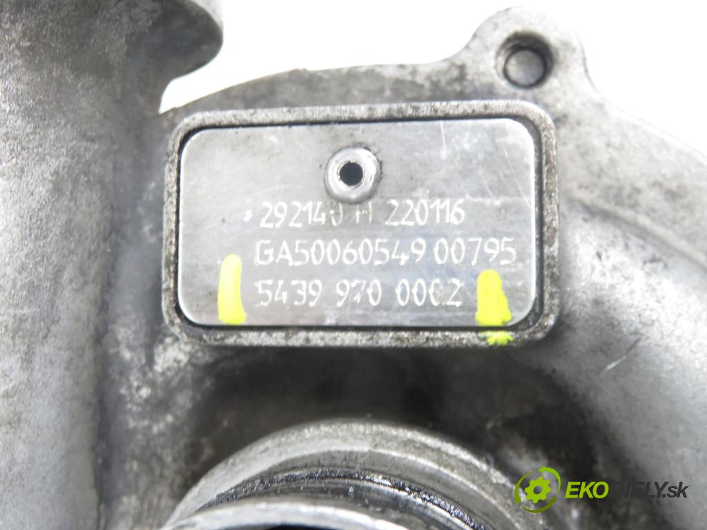 RENAULT MEGANE II (BM0/1_, CM0/1_) HB 2004 0,00 1.5 dCi - K9K 728 1461,00 RYCHLONABÍJEČKA: 54399700002 (Kompletní turbodmychadlo)