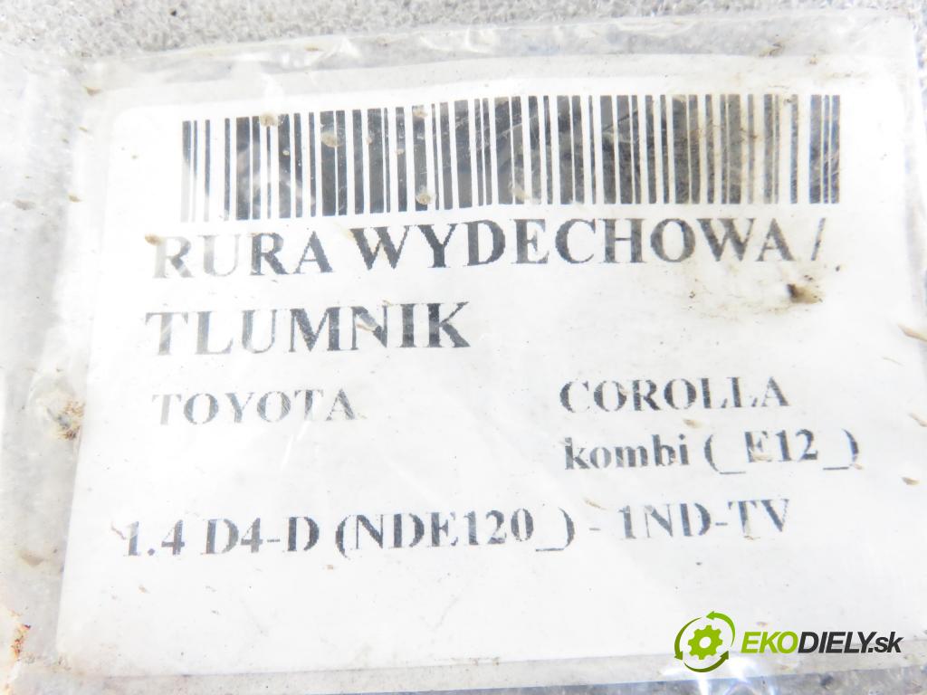 TOYOTA COROLLA kombi (_E12_) KOMBI 2005 0,00 1.4 D4-D (NDE120_) - 1ND-TV 1364,00 Rúra VÝFUK: / výfuk koncový