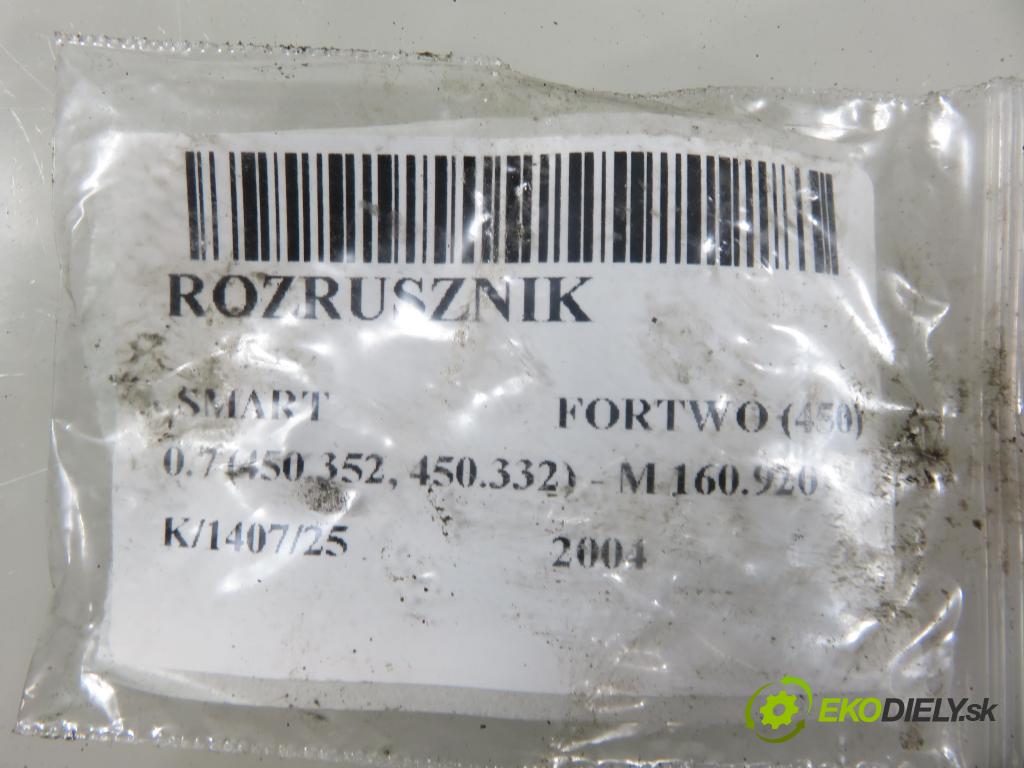 SMART FORTWO Coupe (450) HB 2004 45,00 0.7 (450.352, 450.332) - M 160.920 698,00 Štartér 63101007 ; 0003188V008 (Štartér)