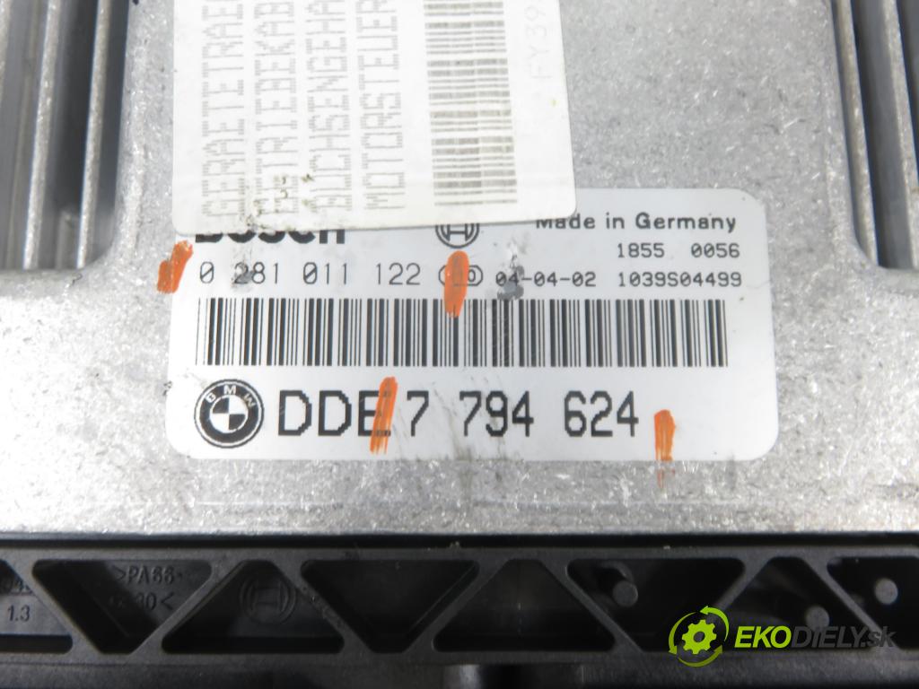 BMW 3 (E46) SEDAN 2004 110,00 320 d 150 - M47 D20 (204D4) 1995,00 Riadiaca jednotka Motor 0281011122 ; 7794624