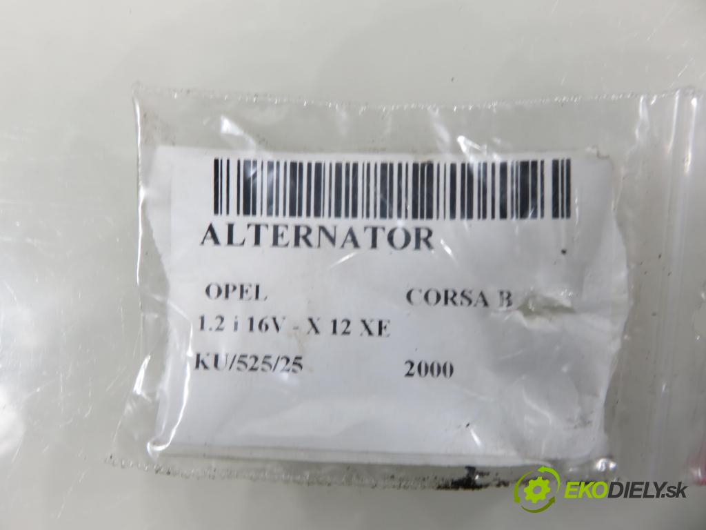 OPEL CORSA B (S93) HB 2000 48,00 1.2 i 16V - X 12 XE 1199,00 Alternátor 90561967 ; 0123110008 (Alternátor)