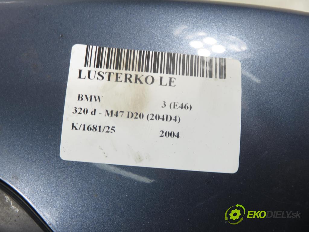 BMW 3 (E46) SEDAN 2004 110,00 320 d 150 - M47 D20 (204D4) 1995,00 Spätné zrkadlo LE