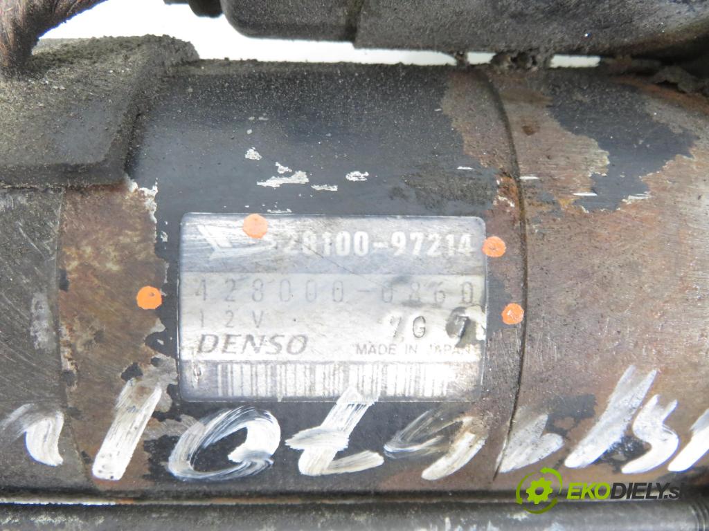 DAIHATSU SIRION (M3_) HB 2006 0,00 1.3 - K3-VE 1298,00 Štartér 2810097214 ; 4280000860 (Štartér)