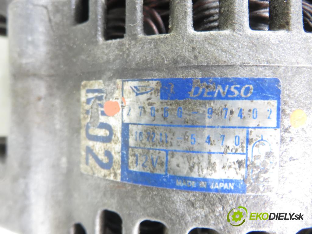 DAIHATSU SIRION (M3_) HB 2006 0,00 1.3 - K3-VE 1298,00 Alternátor 2706097402 (Alternátor)