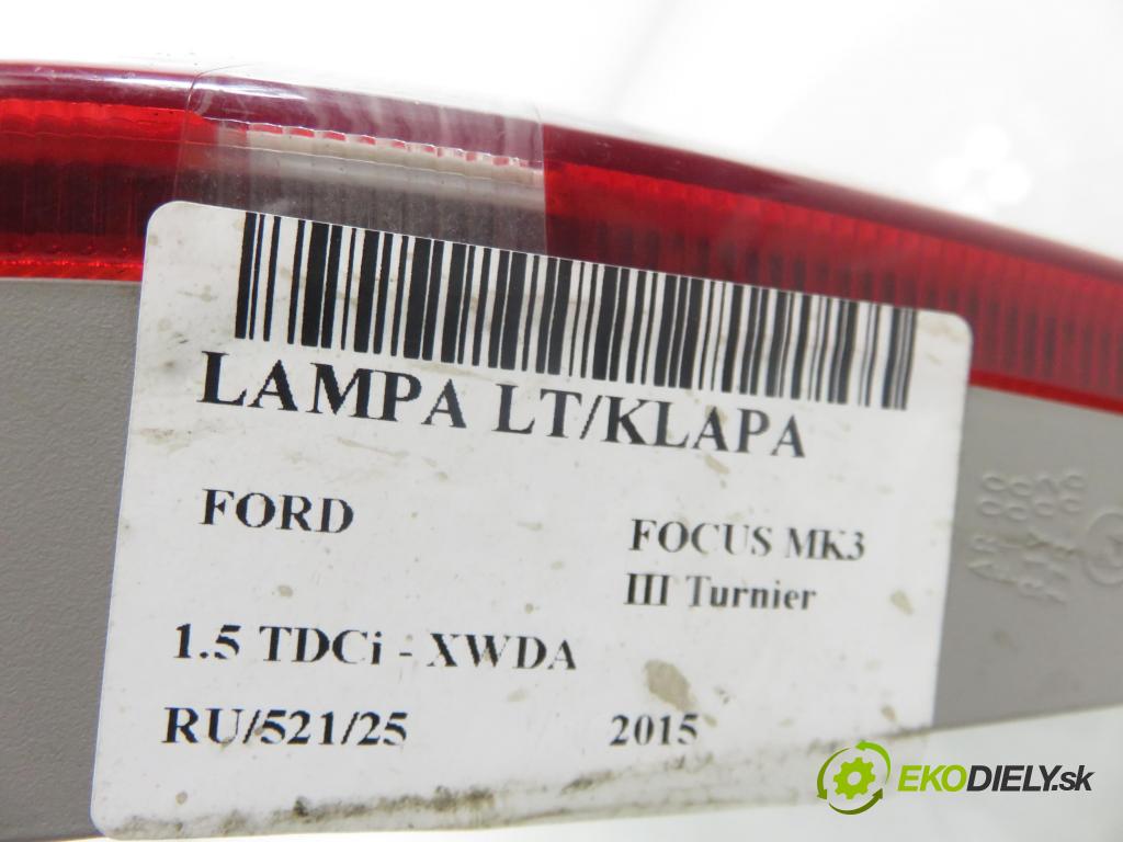FORD FOCUS III Turnier KOMBI 2015 88,00 1.5 TDCi - XWDA 1499,00 Svetlo ľavé zadné kufor F1EB13A603BA